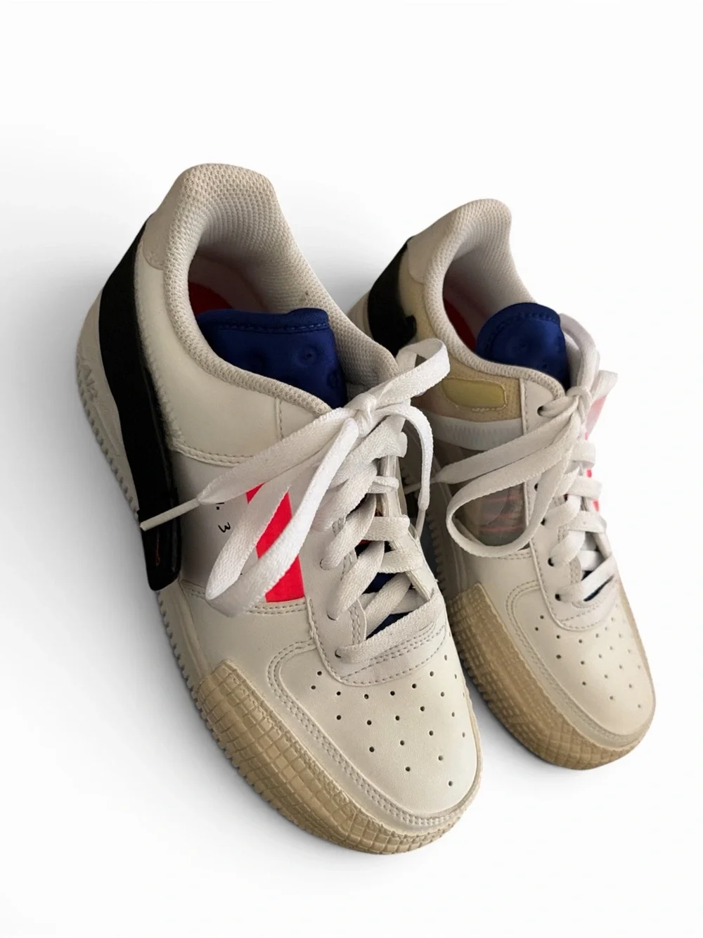NIKE AF1-TYPE AIR FORCE 1 TYPE SUMMIT WHITE-RED ORBIT-WHITE [CI0054-100] Size 4y